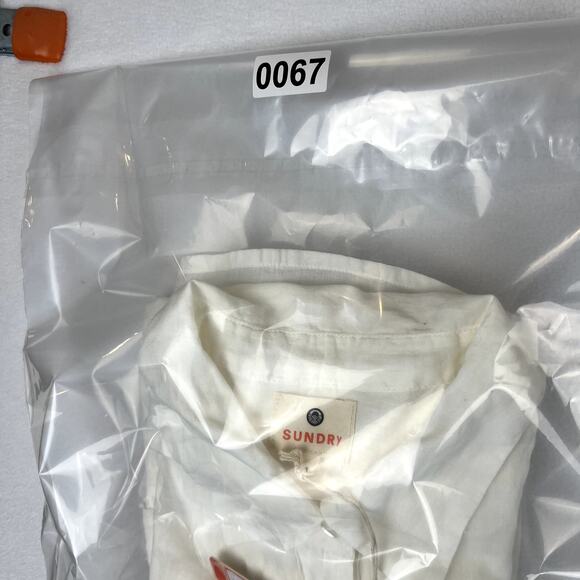 NWT Sundry Sleeveless Shirt Womens Size 1 Button Front Blouse‎ Tank 100% Cotton - Picture 8 of 8